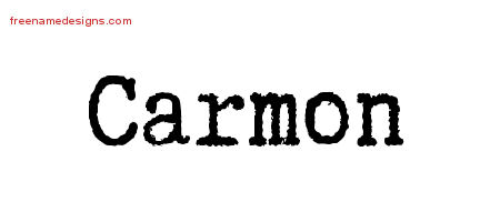 Typewriter Name Tattoo Designs Carmon Free Download