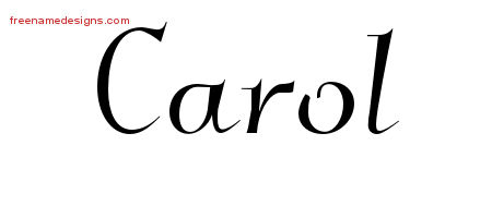Elegant Name Tattoo Designs Carol Download Free