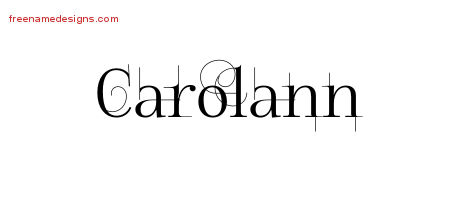 Decorated Name Tattoo Designs Carolann Free
