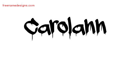 Graffiti Name Tattoo Designs Carolann Free Lettering