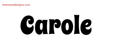 Groovy Name Tattoo Designs Carole Free Lettering