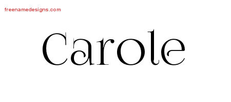 Vintage Name Tattoo Designs Carole Free Download