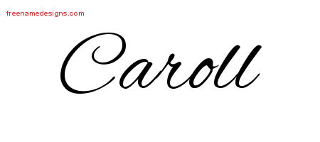 Cursive Name Tattoo Designs Caroll Download Free