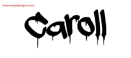Graffiti Name Tattoo Designs Caroll Free Lettering