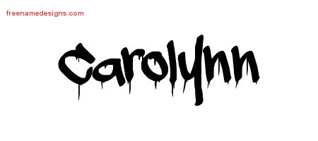 Graffiti Name Tattoo Designs Carolynn Free Lettering