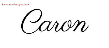 Classic Name Tattoo Designs Caron Graphic Download