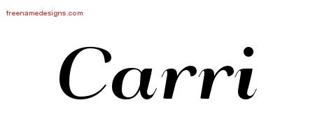 Art Deco Name Tattoo Designs Carri Printable