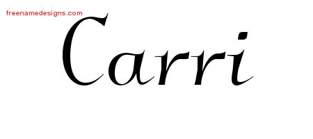Elegant Name Tattoo Designs Carri Free Graphic