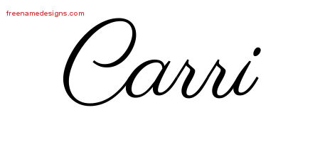 Classic Name Tattoo Designs Carri Graphic Download