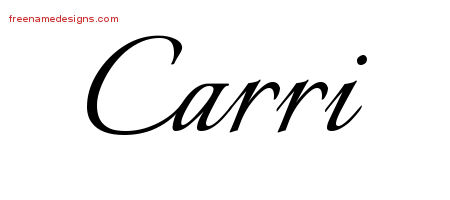 Calligraphic Name Tattoo Designs Carri Download Free