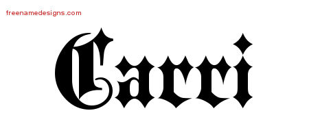 Old English Name Tattoo Designs Carri Free