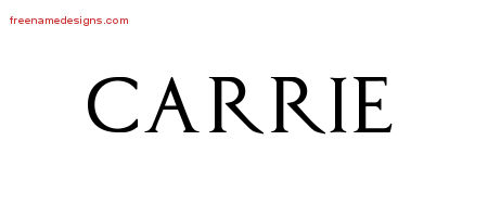 Regal Victorian Name Tattoo Designs Carrie Graphic Download Regal Victorian Name Tattoo Designs Carrie Graphic Download
