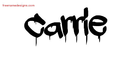 Graffiti Name Tattoo Designs Carrie Free Lettering