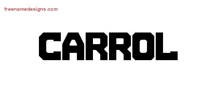 Titling Name Tattoo Designs Carrol Free Download