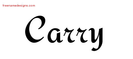 Calligraphic Stylish Name Tattoo Designs Carry Download Free