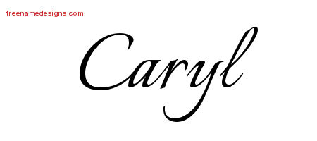 Calligraphic Name Tattoo Designs Caryl Download Free