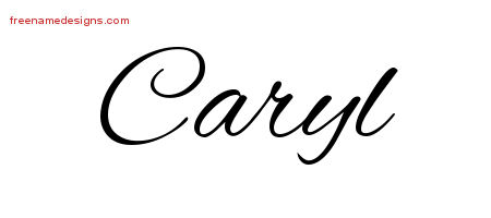 Cursive Name Tattoo Designs Caryl Download Free