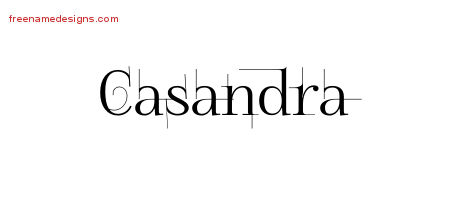 Decorated Name Tattoo Designs Casandra Free