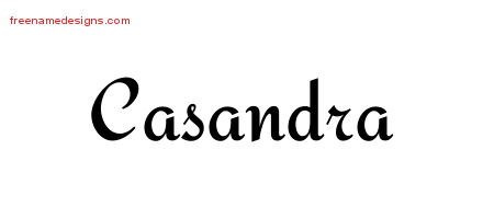 Calligraphic Stylish Name Tattoo Designs Casandra Download Free