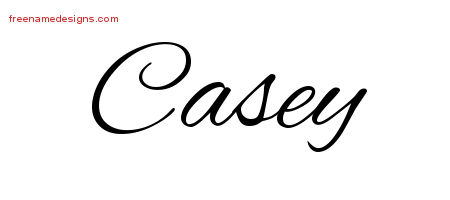 Cursive Name Tattoo Designs Casey Download Free