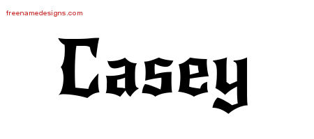Gothic Name Tattoo Designs Casey Download Free