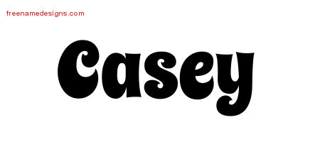 Groovy Name Tattoo Designs Casey Free Lettering