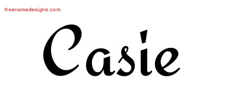 Calligraphic Stylish Name Tattoo Designs Casie Download Free