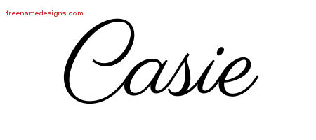 Classic Name Tattoo Designs Casie Graphic Download