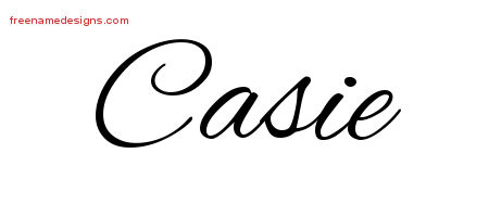 Cursive Name Tattoo Designs Casie Download Free