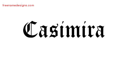 Blackletter Name Tattoo Designs Casimira Graphic Download