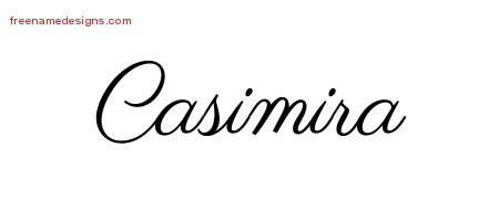 Classic Name Tattoo Designs Casimira Graphic Download