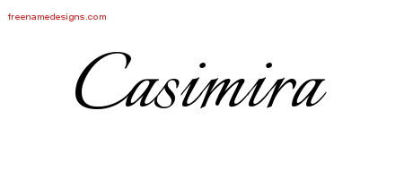 Calligraphic Name Tattoo Designs Casimira Download Free