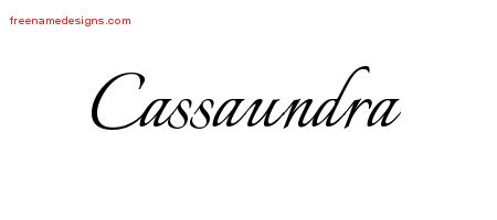 Calligraphic Name Tattoo Designs Cassaundra Download Free