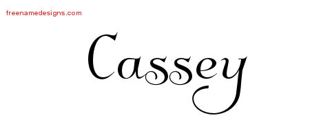 Elegant Name Tattoo Designs Cassey Free Graphic