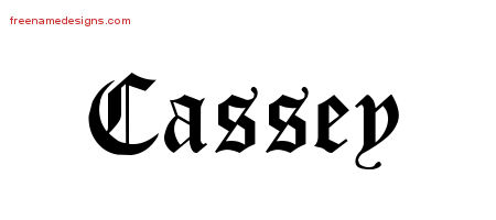 Blackletter Name Tattoo Designs Cassey Graphic Download
