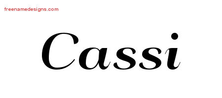 Art Deco Name Tattoo Designs Cassi Printable