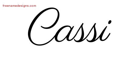 Classic Name Tattoo Designs Cassi Graphic Download