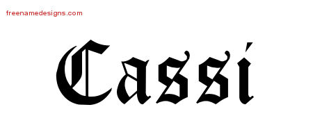 Blackletter Name Tattoo Designs Cassi Graphic Download