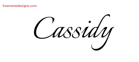 Calligraphic Name Tattoo Designs Cassidy Download Free