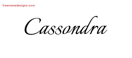 Calligraphic Name Tattoo Designs Cassondra Download Free