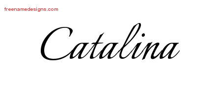 Calligraphic Name Tattoo Designs Catalina Download Free