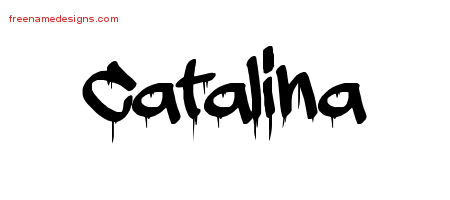 Graffiti Name Tattoo Designs Catalina Free Lettering