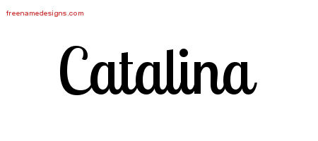Handwritten Name Tattoo Designs Catalina Free Download