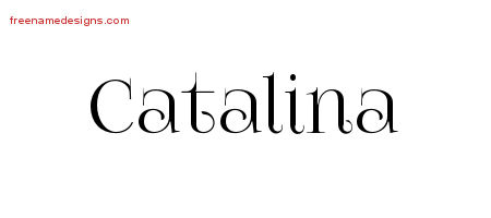 Vintage Name Tattoo Designs Catalina Free Download