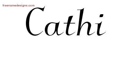Elegant Name Tattoo Designs Cathi Free Graphic