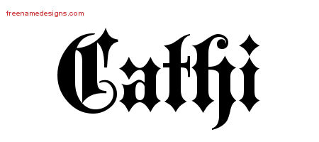 Old English Name Tattoo Designs Cathi Free