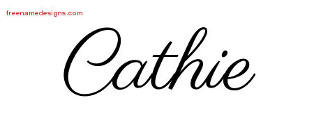 Classic Name Tattoo Designs Cathie Graphic Download