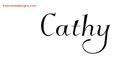 Elegant Name Tattoo Designs Cathy Free Graphic