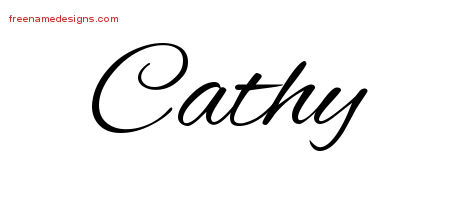 Cursive Name Tattoo Designs Cathy Download Free