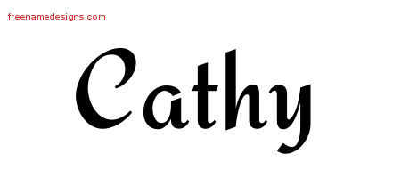 Calligraphic Stylish Name Tattoo Designs Cathy Download Free